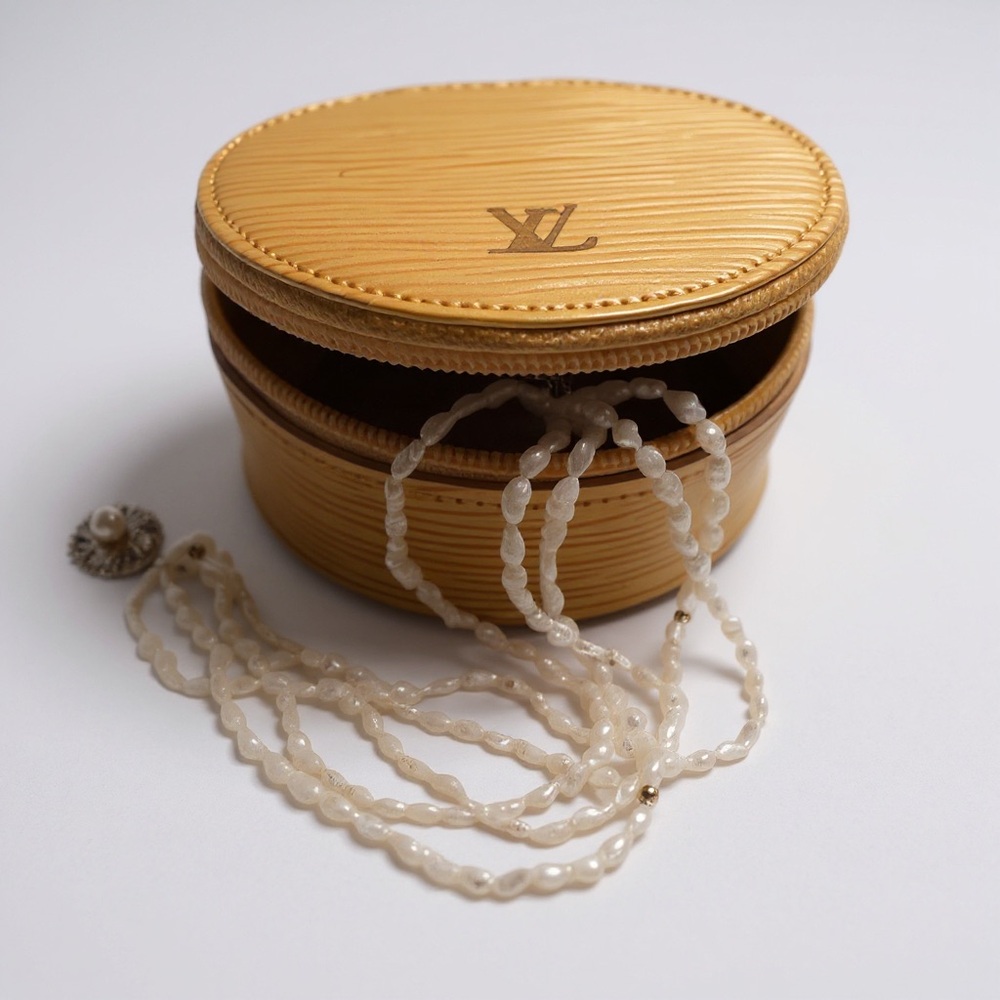 Louis Vuitton Yellow EPI Leather Coin/Jewelry Case.